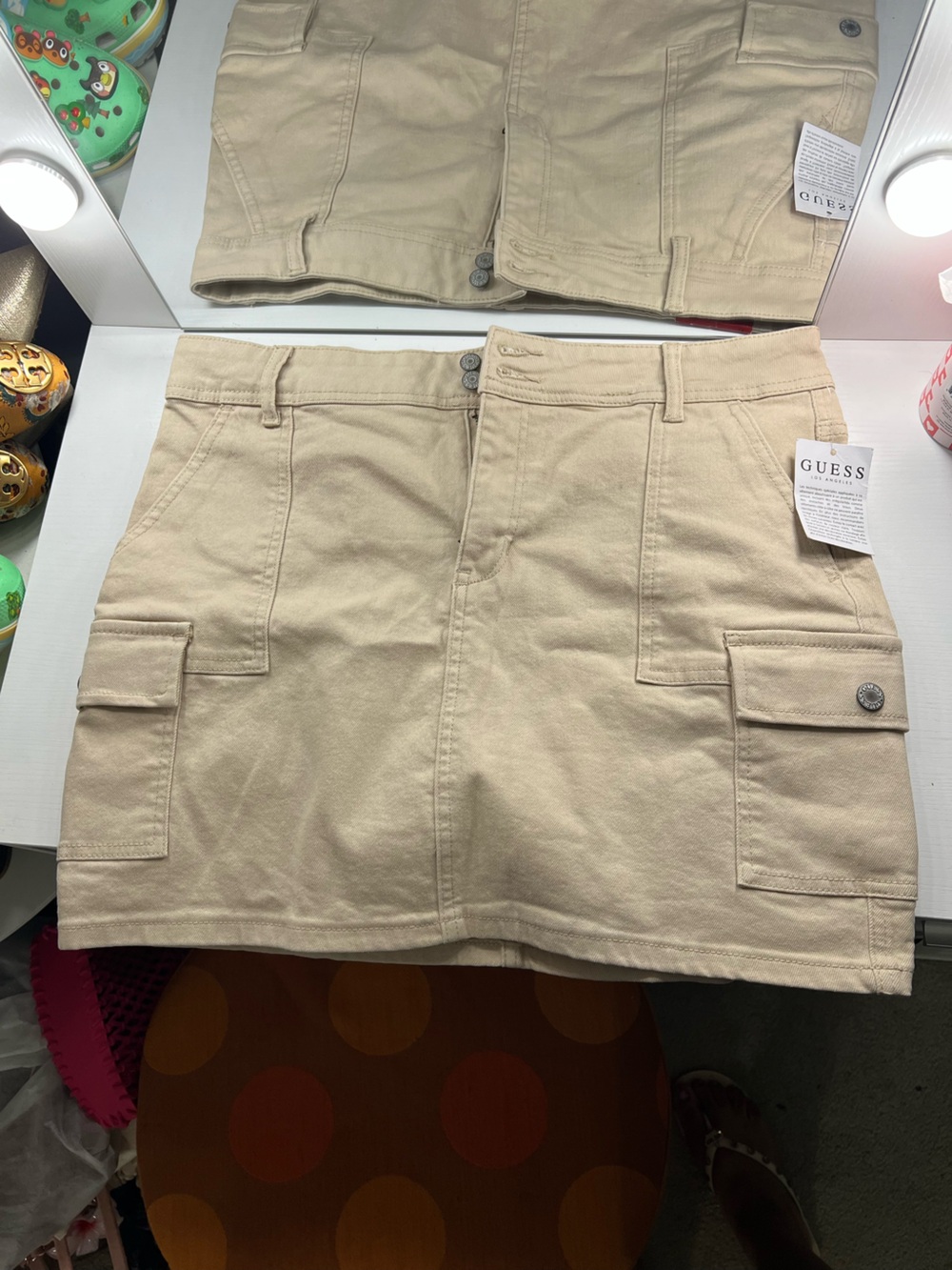 GUESS Beige Cargo Bermuda Shorts Size XL